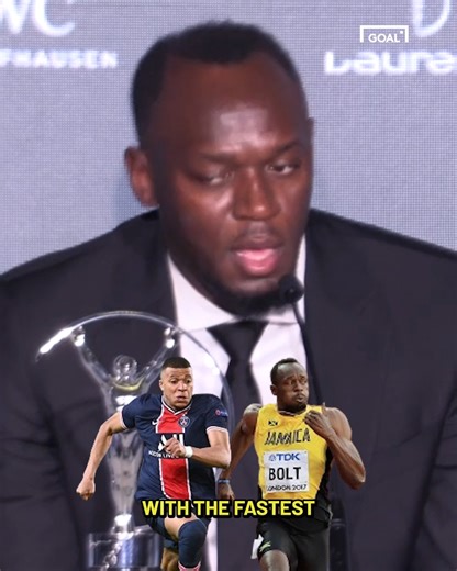 503K views · 9.4K reactions | Usain Bolt challenges Kylian Mbappe to a 100m showdown  Could Mbappe catch the fastest man alive? ⚡️ | GOAL | Facebook