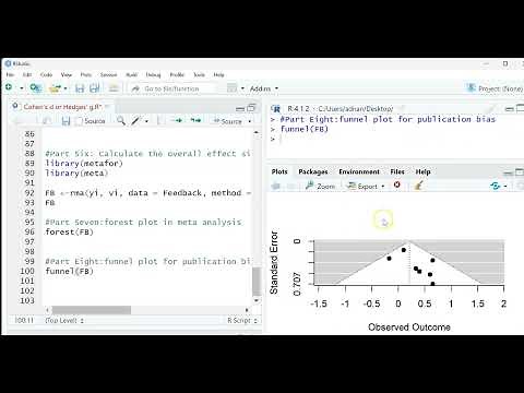 Meta-Analysis & Meta-Regression In R_Part Eight: Funnel Plot