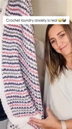 Every Crocheter’s Fear: The Laundry Test 😳🧶