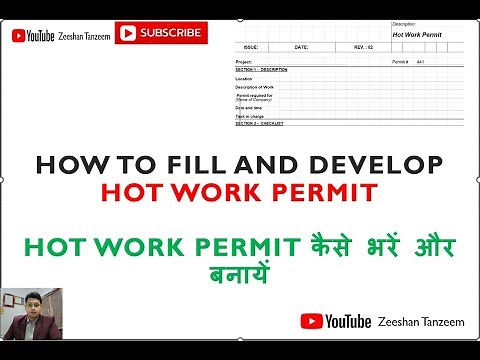 HOT WORK PERMIT I HOW TO FILL AND DEVELOP