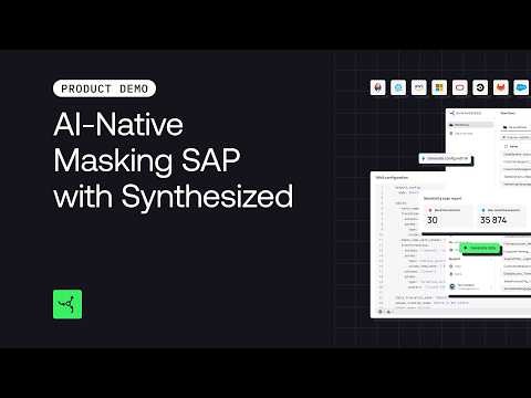 SAP TDM: AI-driven Masking with Synthesized