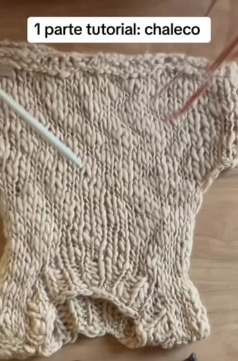 Tutorial de chaleco tejido paso a paso