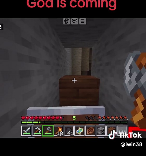 God is here #minecraft #steve #zombie #thegod