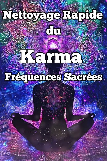 Découvre le pouvoir des fréquences sacrées ! Nettoyage Rapide du Karma Fréquences Sacrées.