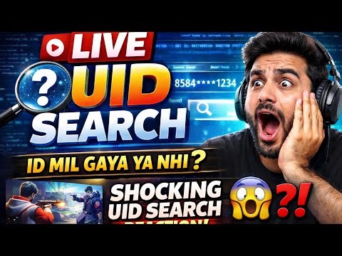 DAY.30/365 LIVE UID SEARCH 🔍 Free Fire | SHOCKING REACTION 😱 ID MILA YA NAHI?