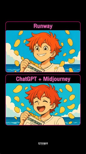 STORYBOARD on Instagram: "2D Animation Ads | ทำคลิปโฆษณาสินค้าสไตล์การ์ตูน 2D ด้วยเครื่องมือ AI วิธีทำคลิปนี้ ✔️เจนภาพด้วย ChatGPT และแก้ไขภาพบางส่วนโดยใช้ Midjourney ✔️นำภาพที่ได้มาเจนวิดีโอด้วย Image to Video บนแพลตฟอร์ม Runway ด้วยโมเดล Gen-4 Turbo และ Gen-3 Alpha Turbo(Keyframes) ✔️ใช้เพลงและเสียงประกอบจาก Artlist ✔️เจน Voice Over ด้วย Elevenlabs ✔️ตัดต่อวิดีโอทั้งหมดเข้าด้วยกันด้วย CapCut #ChatGPT #Midjourney #Runway #Artlist #CapCut #เจนเอไอ"