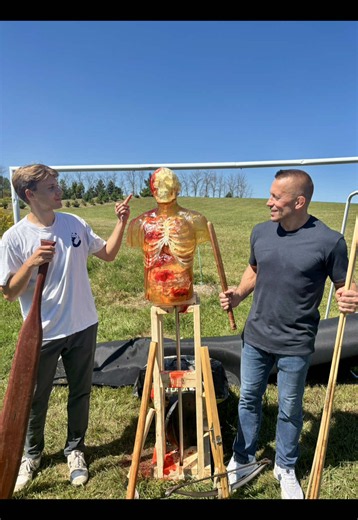 In prehistoric times, it was a matter of survival. Now it’s just 2 kids trapped in grown men’s bodies having fun. 😂🎯🏹 #fyp #prehistoric #training