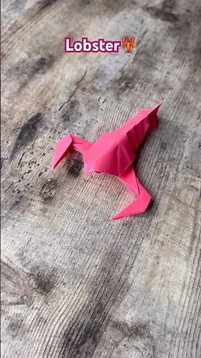 EASY ORIGAMI LOBSTER TUTORIAL STEP BY STEP | HOW TO MAKE ORIGAMI LOBSTER EASY ORIGAMI WORLD CRAFT