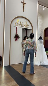 A mermaid sheath gown sculpted to perfection, featuring intricate beaded lace applique, beautifully paired with draped sleeves edged in delicate lace for a refined, romantic finish. Bride: @lolitalobo.11 | D'Aisle Bridals