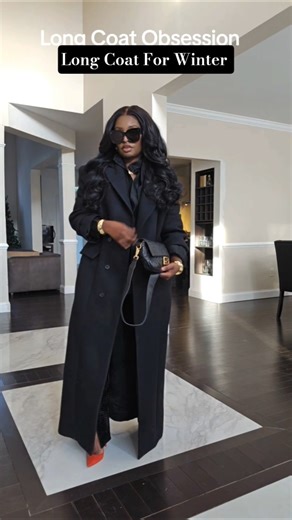 A long Wool Coat For Winter #winterstyle #ootdguide #woolcoat