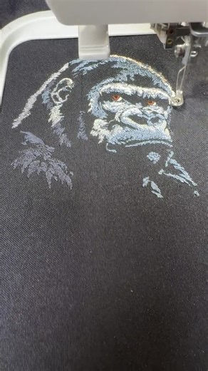 Realistic Gorilla Embroidery Design - Wild Animal Face for Dark Fabric, Fill Stitch Monkey Head, Ape Primate Lover Gift, Jungle King PES - Etsy
