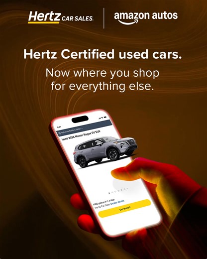 🛒🚗 Breaking news! You can now shop Hertz Car Sales at Amazon Autos. Your next ride is just a few taps away! Available at select locations. More stores coming online soon. Amazon.com | Hertz
