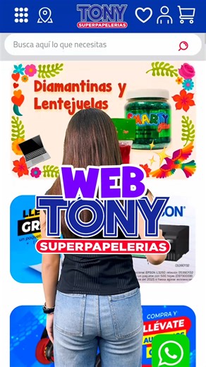 📲 Compra en línea todo para la escuela u oficina en Tony Superpapelerías. Fácil, rápido y a un click de distancia 💻✨ #tonysuperpapelerías #compraenlínea #tonytips #comprafácil | TONY Superpapelerías