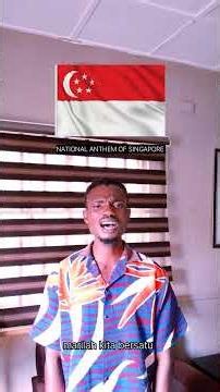 Singapore National Anthem 🇸🇬 | Majulah Singapura | A Tribute From Africa 🌍🎤❤️