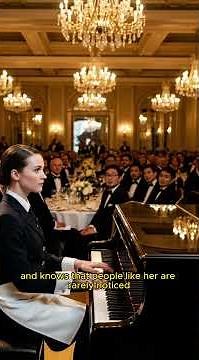 Secret Musical Genius: Waitress’s Piano Stuns the Wealthy Spectators...