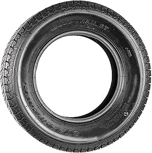 eCustomrim ST225/75D15 DEEP TREAD Trailer Tire Bias Ply Load D 2540 Lbs. - 2 Year Warranty w/Free Roadside