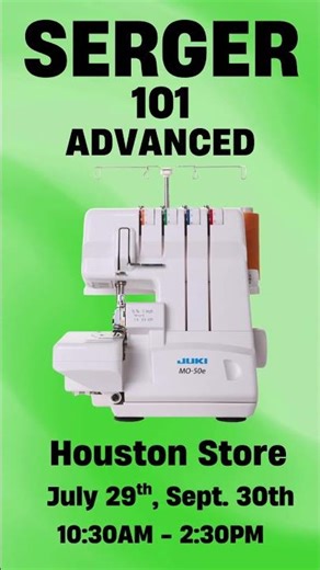 🧵Advanced Serger 101 – Cypress! 🧵