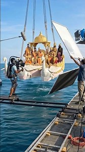 Ramayan Shooting | Pushpak Viman se Ram ka Ayodhya Aagman (Behind the Scenes) 🎬✨