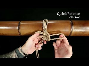 How to Tie a Quick Release Single Column | Beginner Shibari Rope Bondage