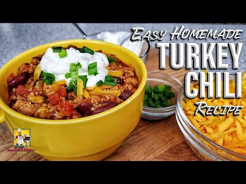 Homemade Turkey Chili | Crockpot Recipe