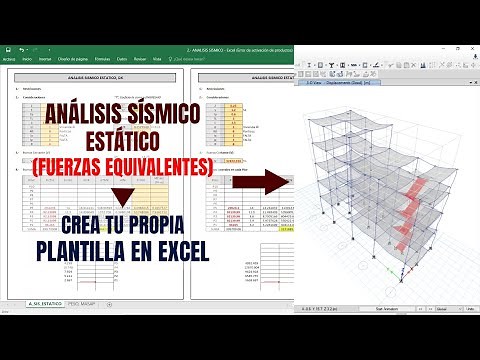 ANALISIS SISMICO ESTATICO EN EXCEL PASO A PASO / E.030 2018, ETABS / V3