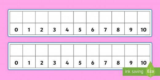 Editable Number Track 0-10