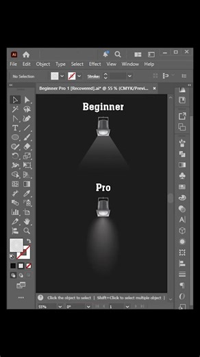 Illustrator Design Tutorial LED Light Effect | #adobe #tutorial #illustrator
