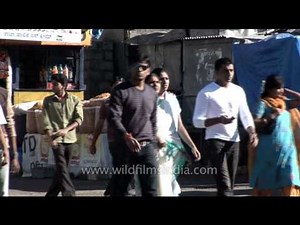 Busy streets of Mysore - India