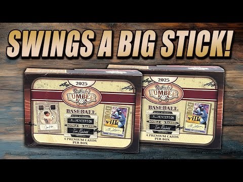 SWINGS A BIG STICK!! | 2025 Leaf Lumber Baseball 2 Box Review