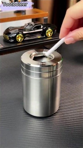 Cool rotating alloy ashtray #lighter #ashtray #shortsfeed #shorts