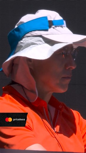 That deserves a fist pump 👊 Mastercard • #Priceless • #Moment 🎥: Wide World of Sports • ESPN • TNT Sports • WOWOW | Australian Open