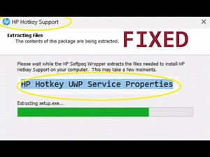 Easy Fix for Issue HP Hotkey Support Blank Pop up in Windows 11