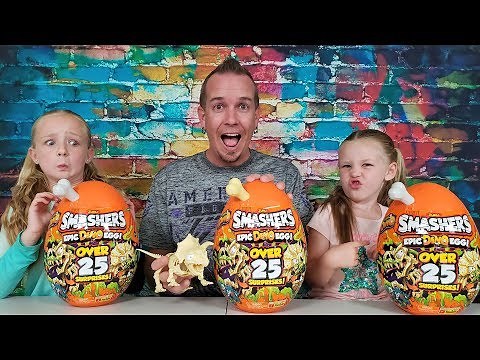Smashing Open Epic Giant Smashers Surprise Dino Egg!