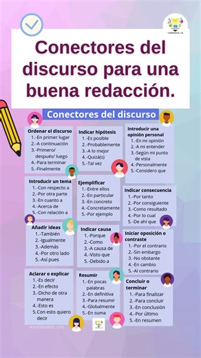 Conectores para una buena redacción 📝✅#Maestros #ortografia #textos #escritos #escritura | Docentes al día
