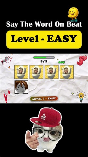 Say The Word On Beat 21 | Level - EASY #SayTheWordOnBeat