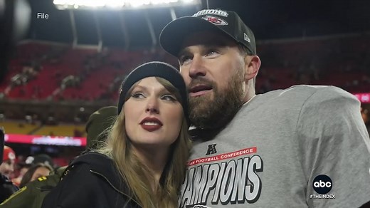 A man was arrested outside of Travis Kelce's home after allegedly attempting to serve Kelce's fiancé Taylor Swift with deposition papers in Justin Baldoni's lawsuit against Blake Lively, according to Kansas authorities. David Muir reports. https://abcnews.go.com/ | ABC World News Tonight with David Muir