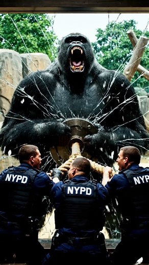 Gorilla SHATTERS Glass, Humiliates NYPD Cops! NYC Calls 911! 🦍👮‍♂️🤯