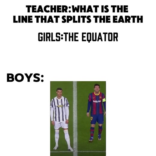 What is the line that splits the Earth?