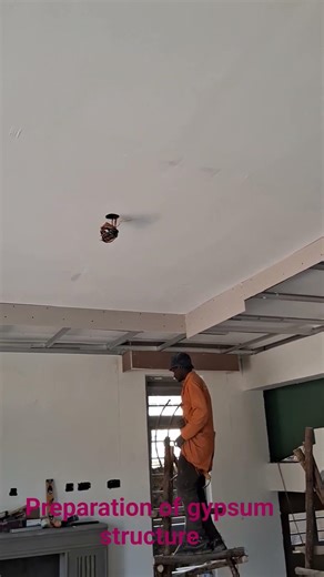 Gypsum installation