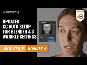 Updated CC Auto setup for Blender 4.3: wrinkle settings | Character Creator 4 Tutorial