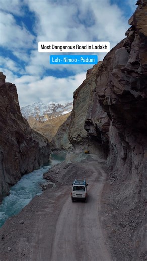 Most Dangerous Road in Ladakh. #vanlife #ladakh