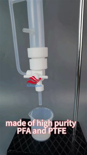 PFA double-layer jacket chromatography column with condensation function