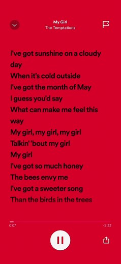My Girl - The Temptations Song Lyrics and Music