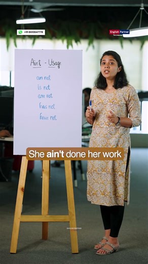 Ain’t Meaning & Usage Explained | Spoken English Tamil | +91 8610847778 English Partner Online