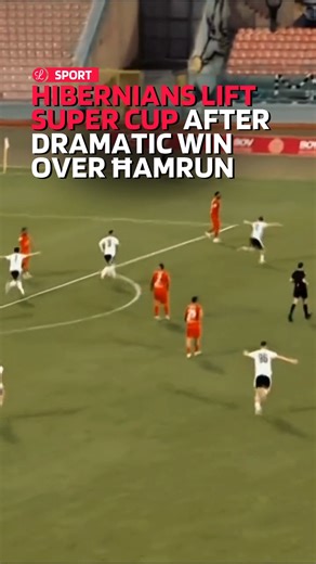 Lovin Malta on Instagram: "Hibernians produced a dramatic late turnaround to defeat Ħamrun Spartans 2–1 after extra time and lift the Super Cup in a thrilling encounter at the National Stadium. Kevin Halabaku proved to be the hero, smashing home a powerful extra-time winner to seal a memorable comeback and hand Ħamrun their first-ever defeat in a Super Cup final. Ħamrun had looked in control for large spells of the match and took a deserved lead in the first half through an Emerson Marcelina pen