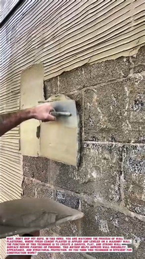 Professional Wall Plastering Technique for Smooth and Strong Finishing.