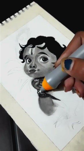shree krishna drawing #krishnaji #god #trending #drawing #lord krishna #sketch #eyes #lord #shorts