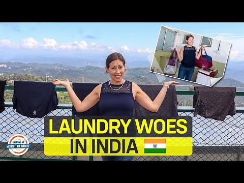 LAUNDRY WOES in MUNNAR INDIA! 🇮🇳 🧺 How to wash your clothes while traveling | 197 Countries, 3 Kids