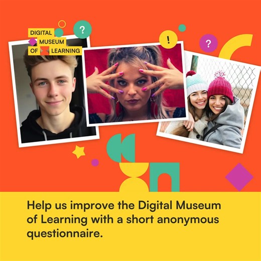 [EN] 📝 We’re inviting teachers, museum educators, parents, researchers, and students to help us improve the Digital Museum of Learning. This short, anonymous questionnaire takes just 3 to 5 minutes and your feedback will help us: ✨ create more engaging stories ✨ design new features ✨ improve the platform for educators Your experience matters and it helps shape what we build next. 👇 Take the survey via the link in the comments below! #DigitalMuseumOfLearning #Education #TeachingResources [DE] �
