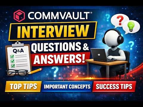 Commvault Interview tips & insights II #commvault #tech #interview #cloud